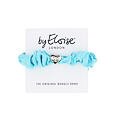 By Eloise London Silver Heart Silk Scrunchie